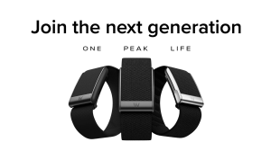 A black strap with silver buckles